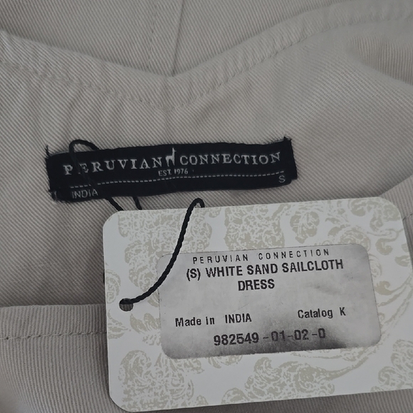 Peruvian Connection Cream V-Neck Maxi Dress - Picture 6 of 7